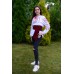 Embroidered blouse "Rose Variation"